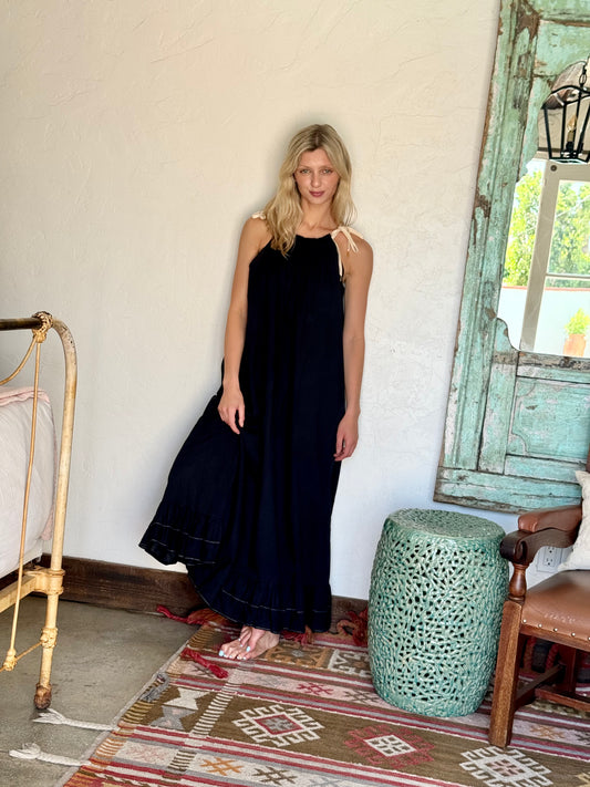 GODDESS DRESS NAVY BLUE