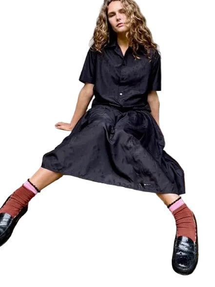 Black Cotton Skirt