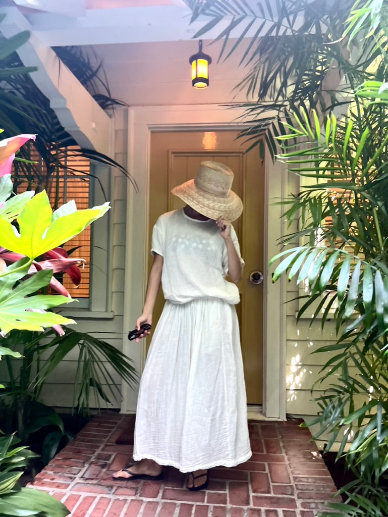 COTTON SKIRT IN GAUZE