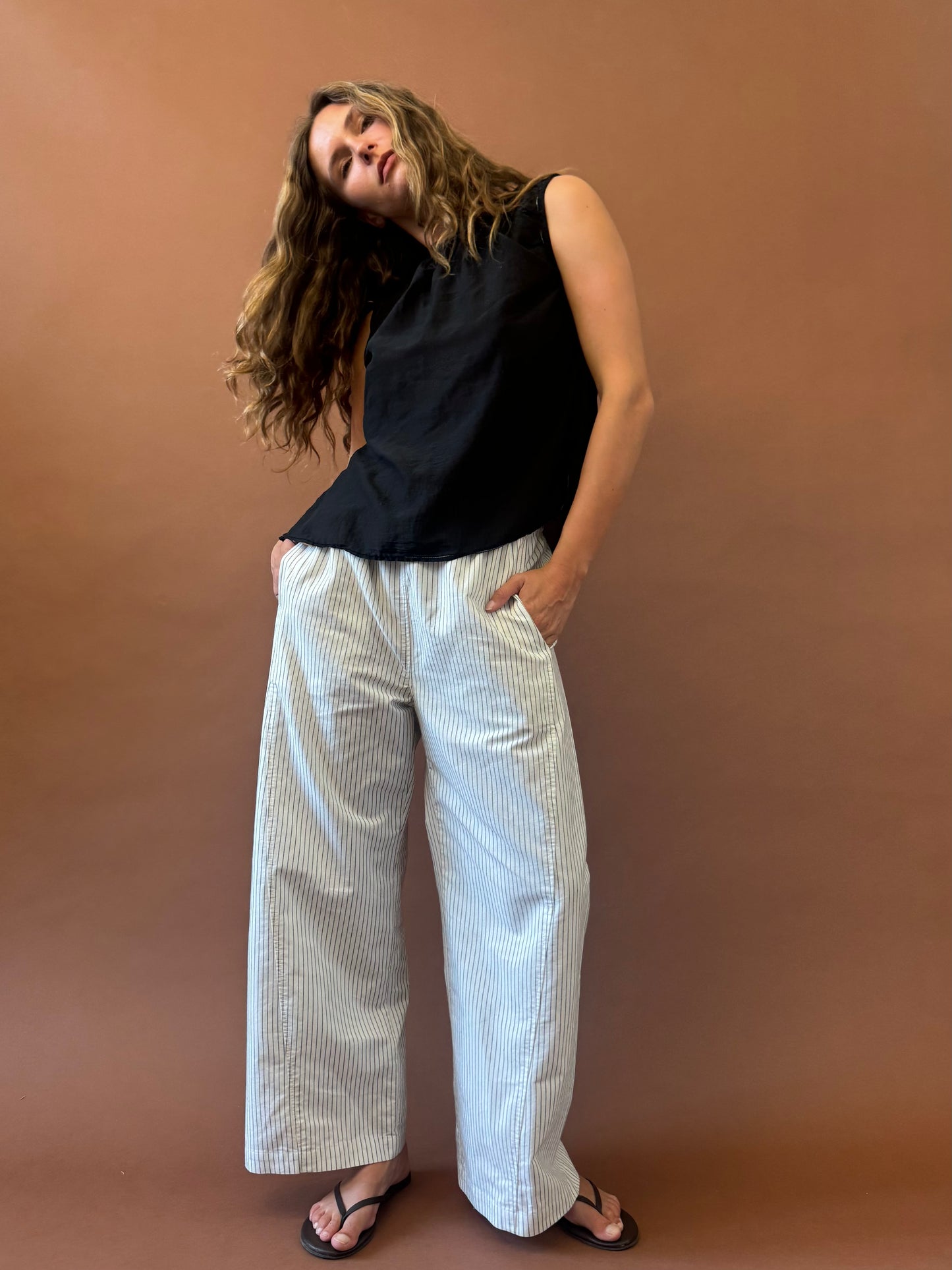 STRIPED COTTON PANT