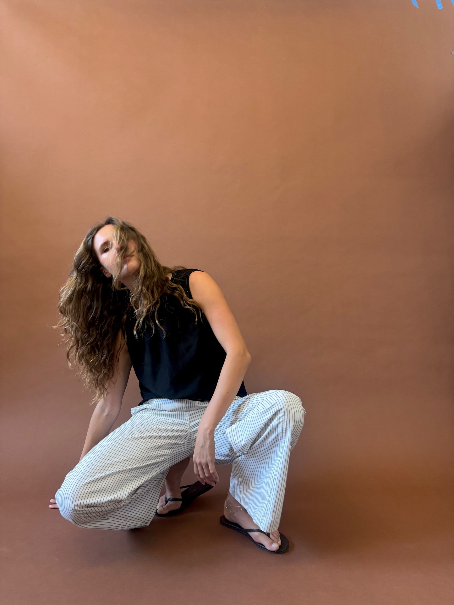 STRIPED COTTON PANT