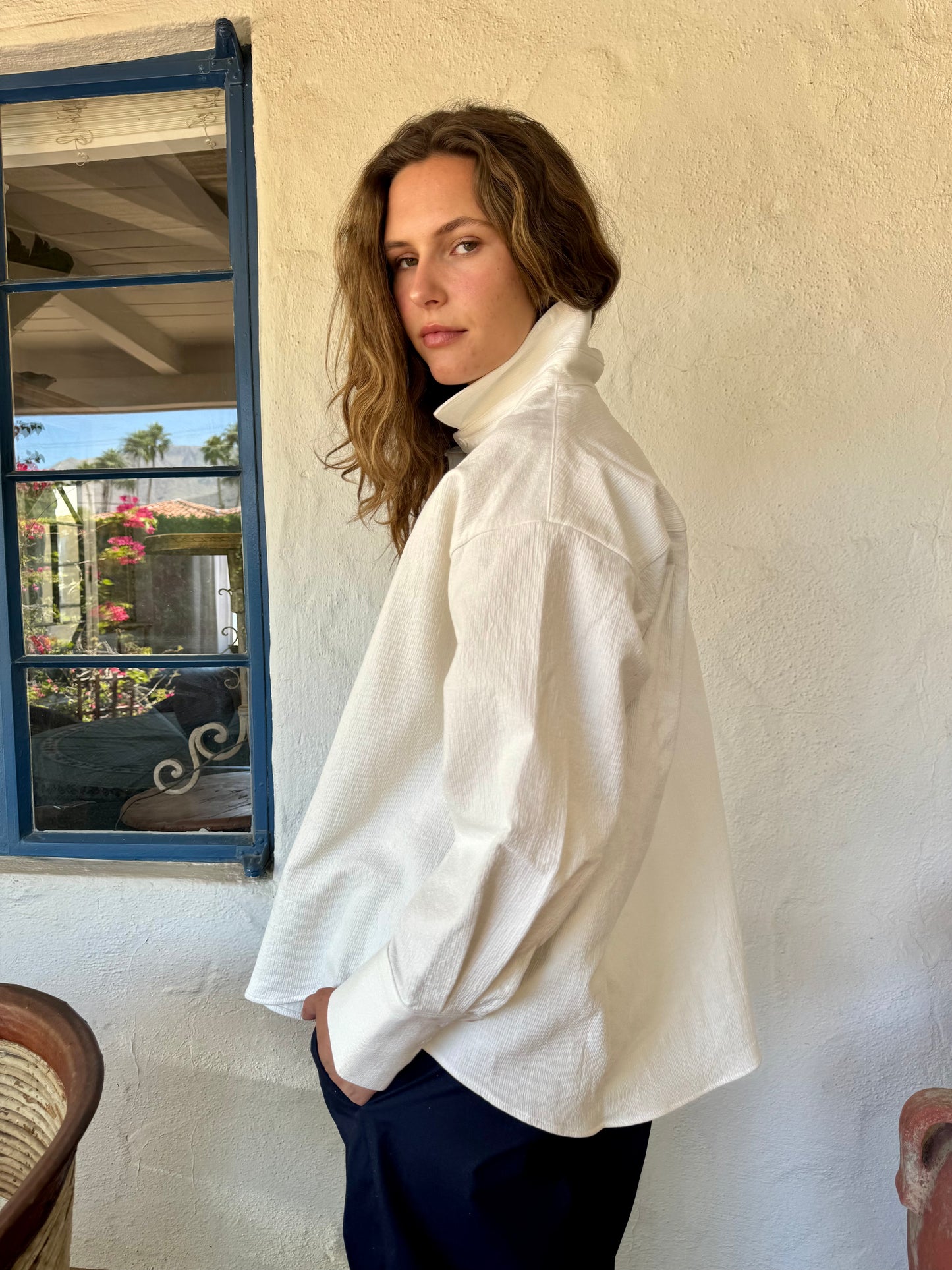 ARTIST SHIRTJACKET EGGSHELL WHITE