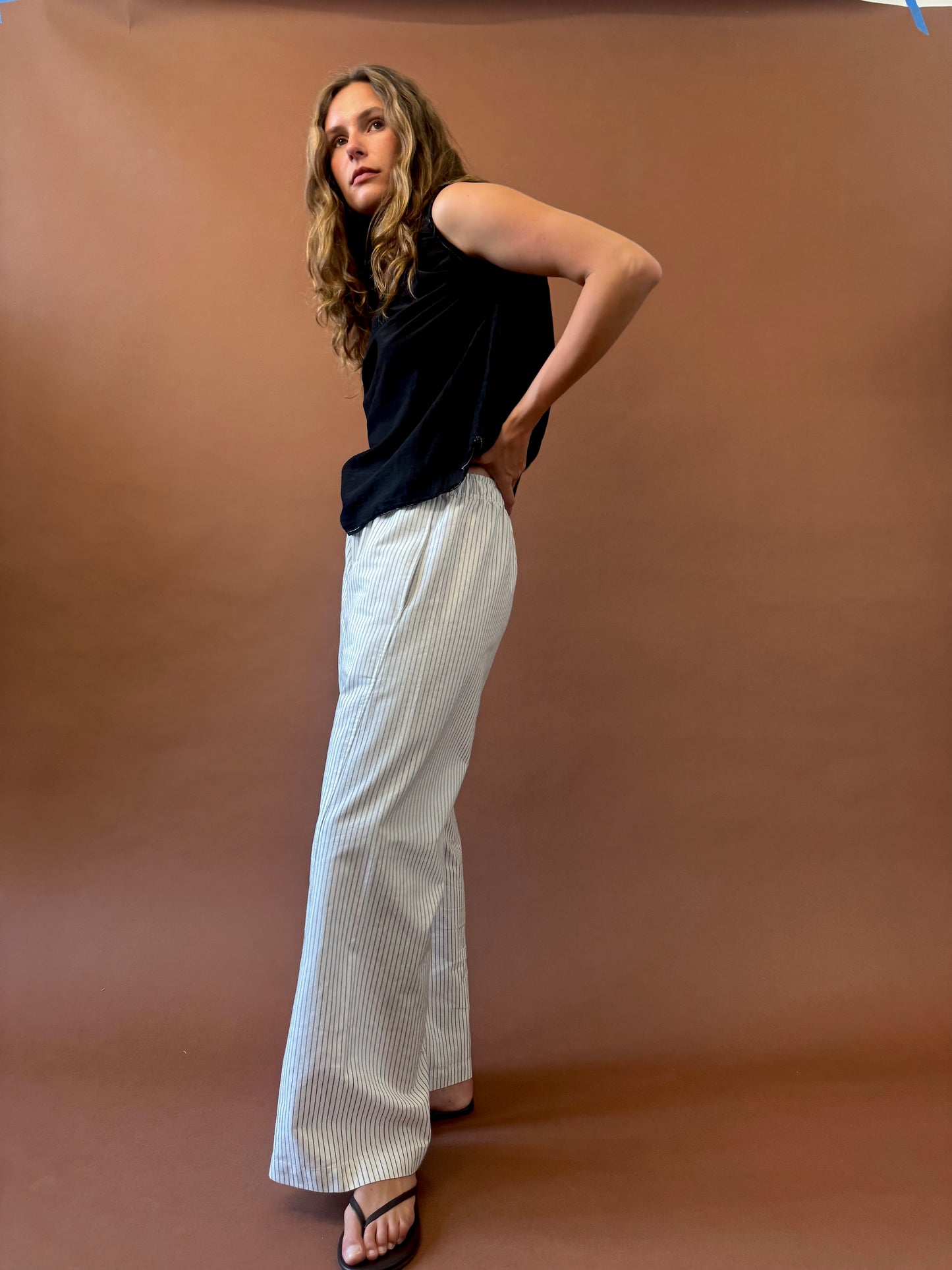 STRIPED COTTON PANT