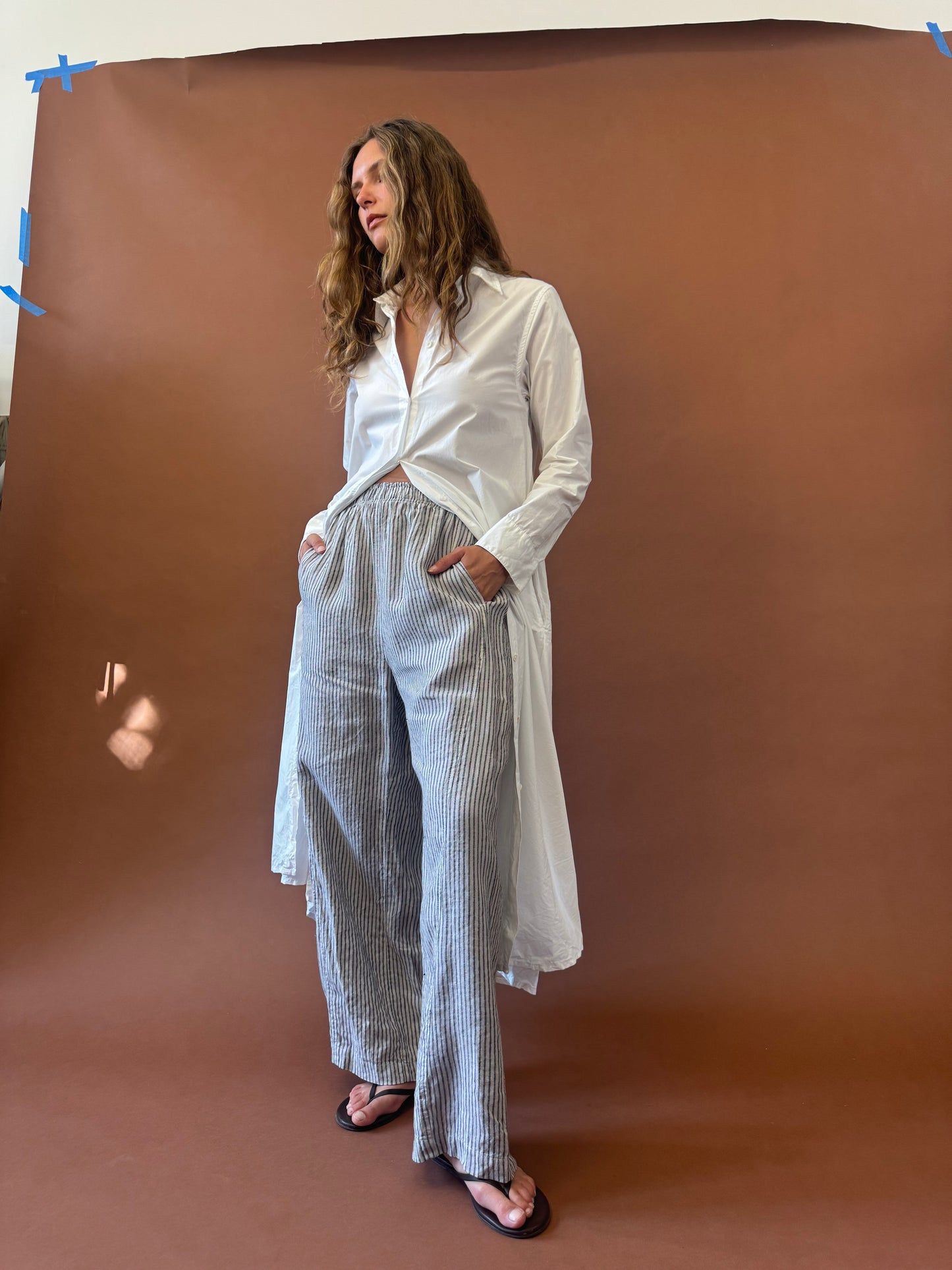 STRIPED COTTON PANT