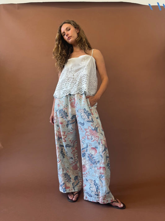 WHITE EYELET CAMISOLE