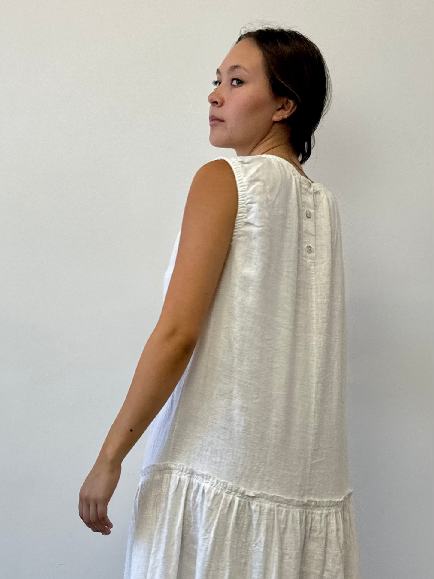 DRESS SLEEVELESS LINEN