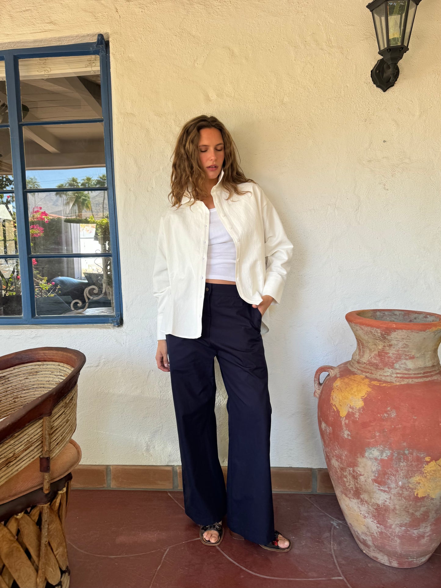 ARTIST SHIRTJACKET EGGSHELL WHITE