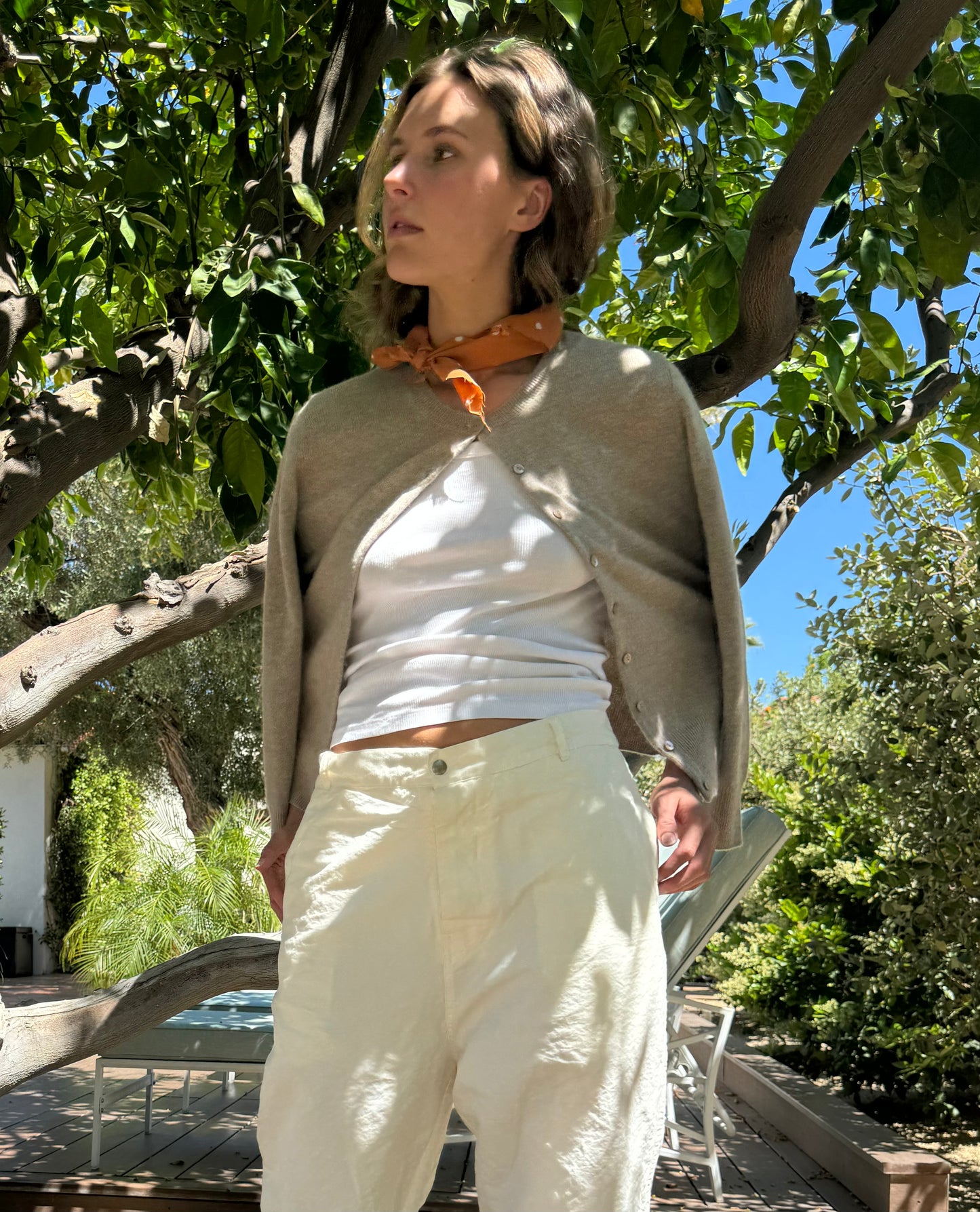 Twisted pants White