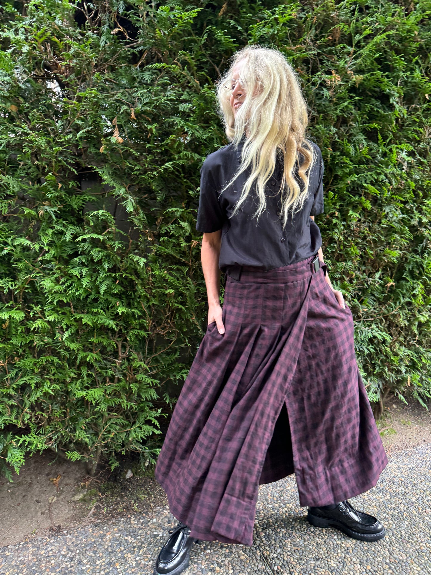 Wrap pleated Skirt