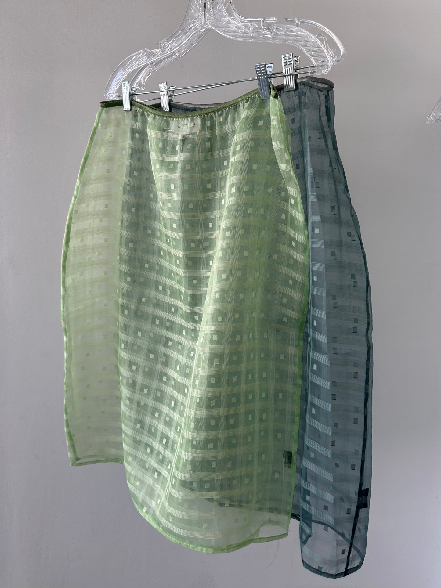 Silk Organza Sheer Skirt Meadow