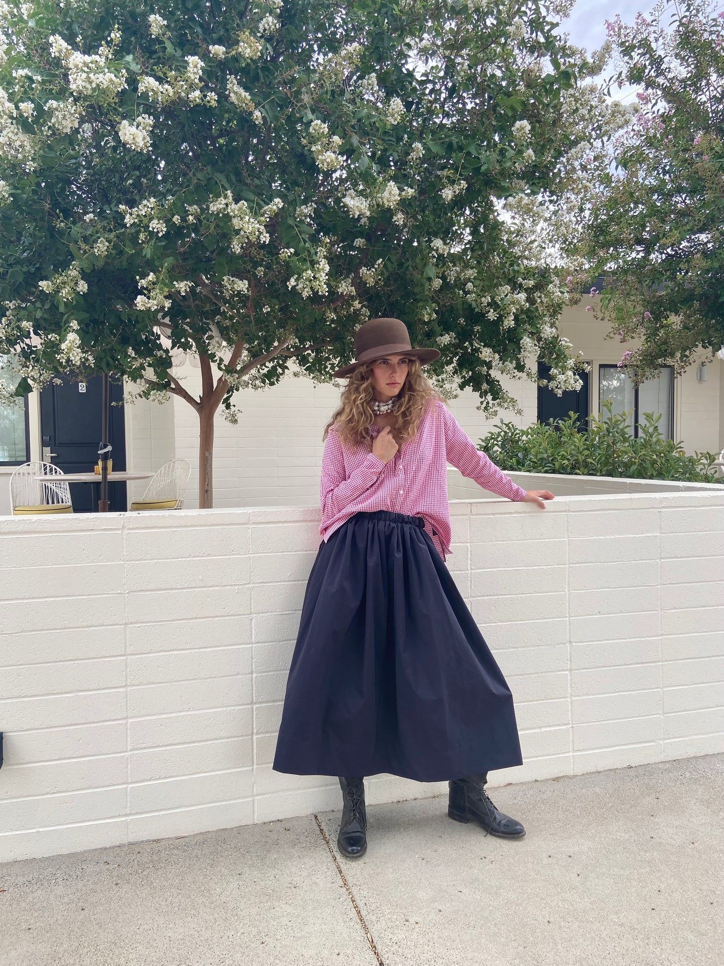 Navy Tech Skirt
