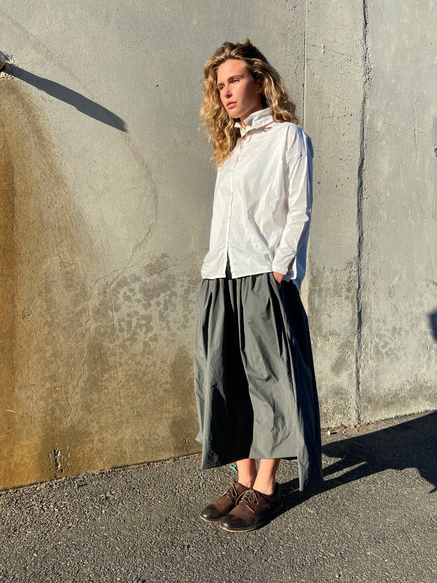 WHITE COTTON SHIRT SHANNON