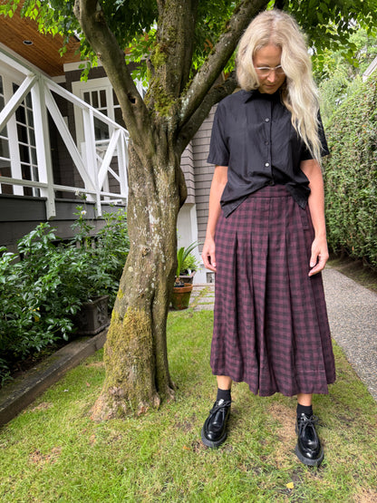 Black Cotton Skirt