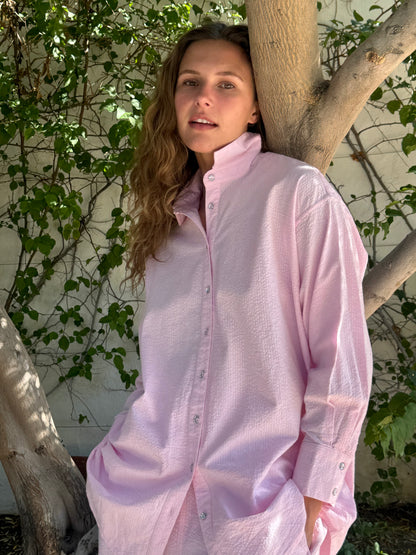 Pink Cotton Artist Blouse