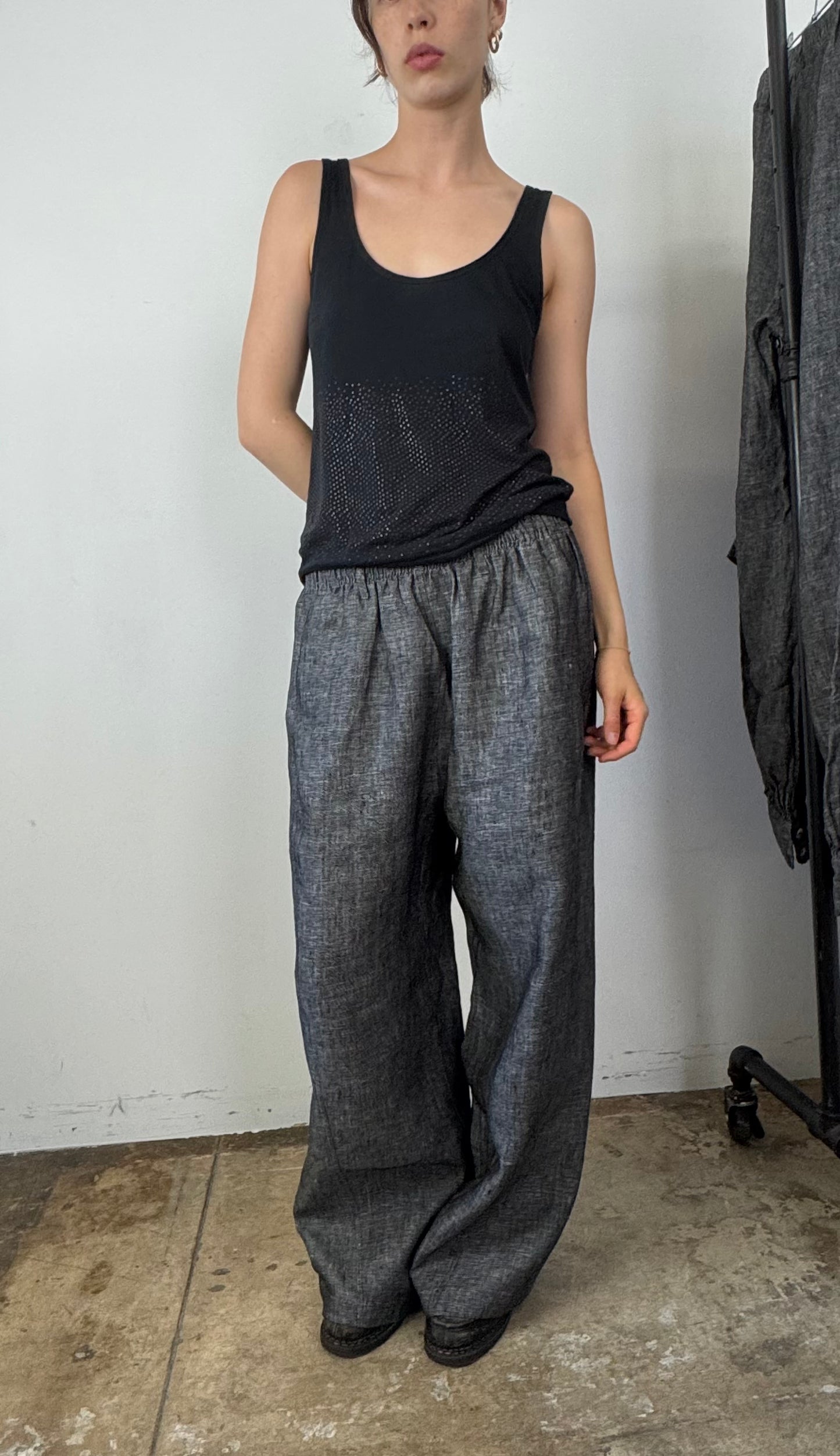 LINEN PANT Chambray