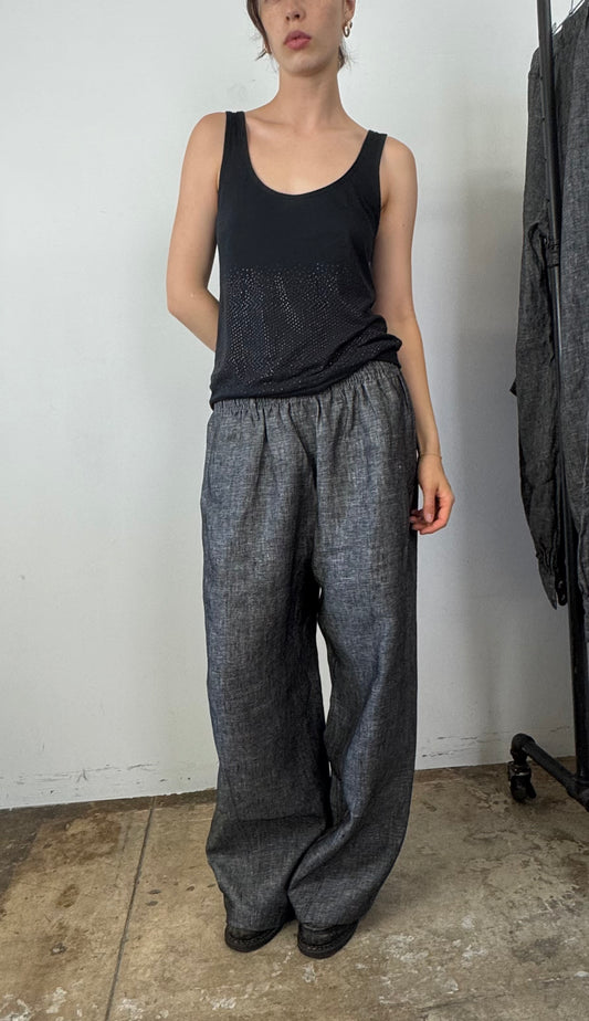 LINEN PANT Chambray