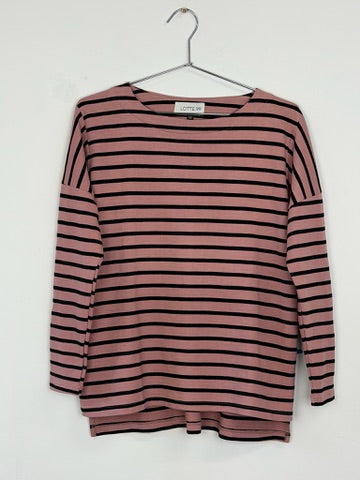SAILOR MOON STRIPED TEE salmon