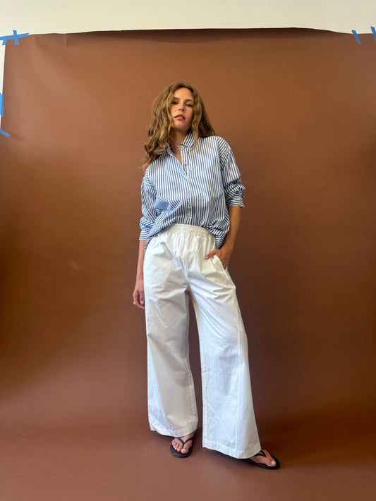 WHITE COTTON PANT