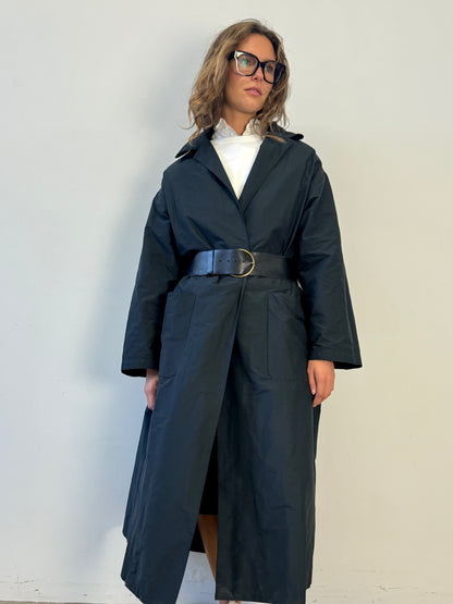 COAT BLACK TAFFETA