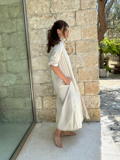 Shirt Dress Sand