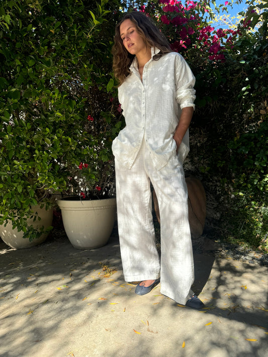 White Cotton Shirt flannel