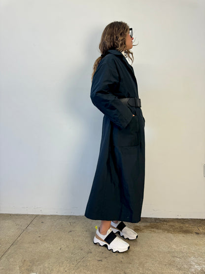 COAT BLACK TAFFETA