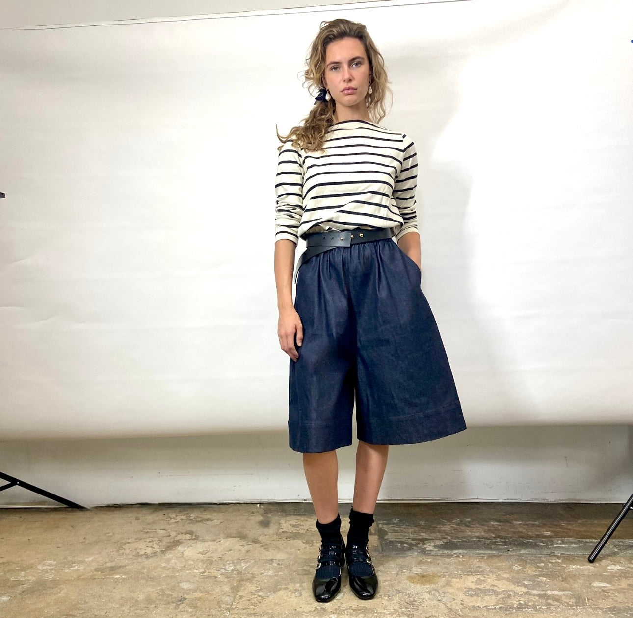 Denim culottes