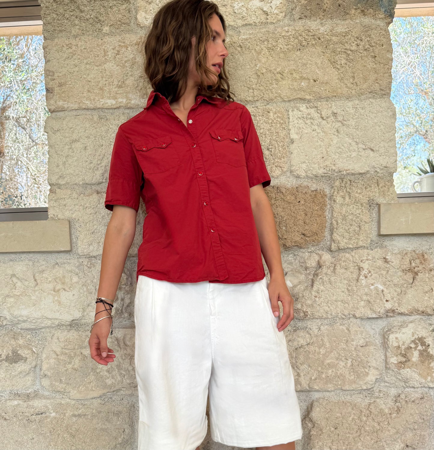 Western Shirt Cherry