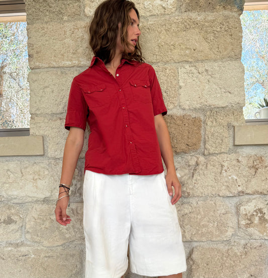 Western Shirt Cherry