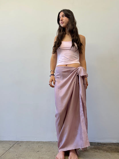 SILK WRAP SKIRT