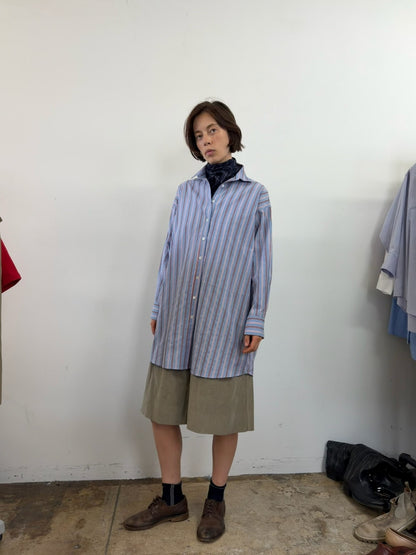 True ARTIST SHIRT WITH TIE in Bastille Stripe