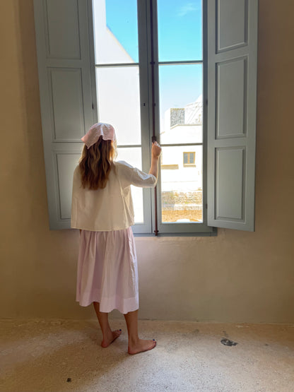 Skirt Drawstring Pink Cotton Candy
