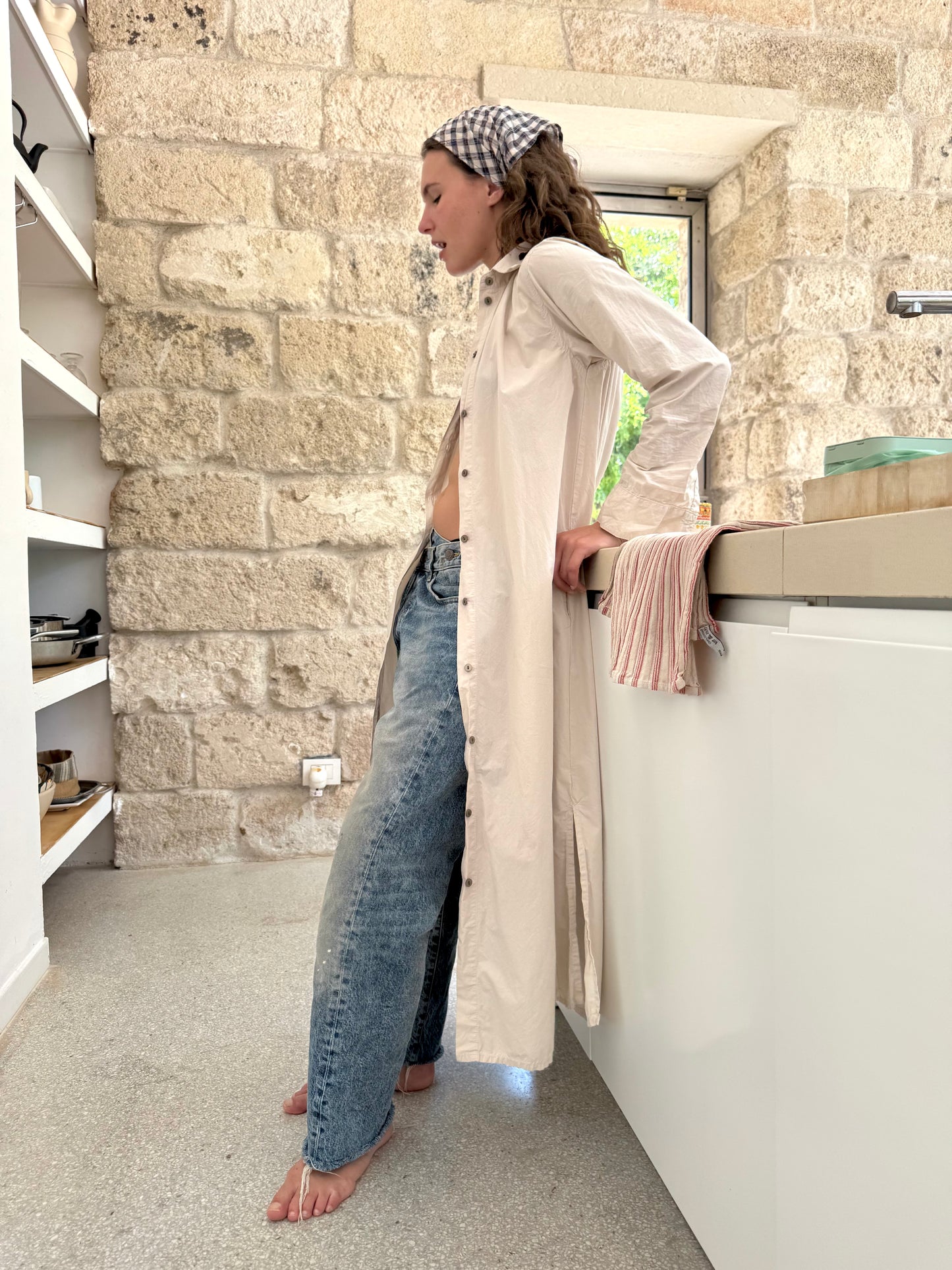 Shirt Dress Sand