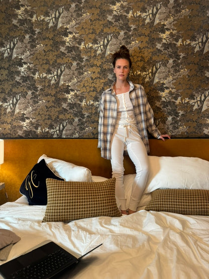 Flannel shirt grey plaid