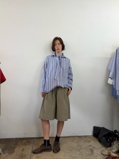True ARTIST SHIRT WITH TIE in Bastille Stripe