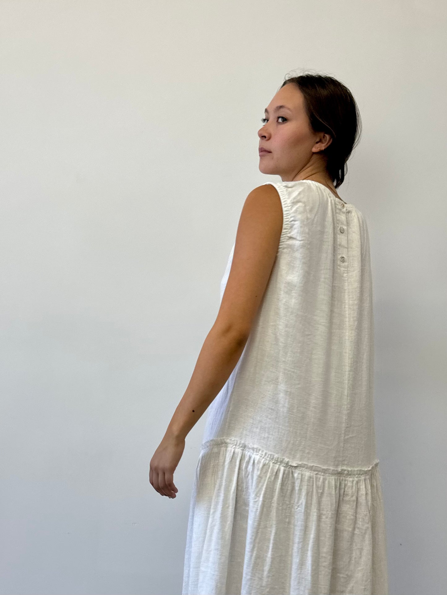 DRESS SLEEVELESS LINEN