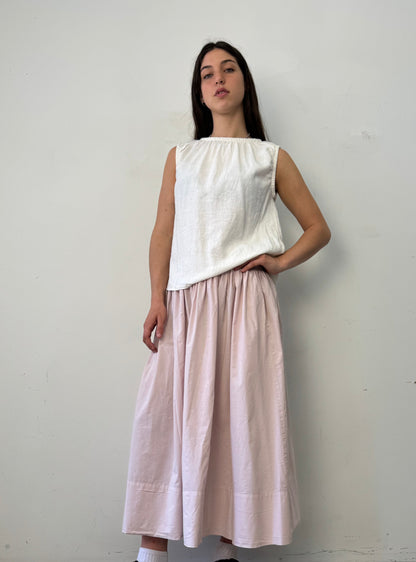 Blush Cotton Skirt