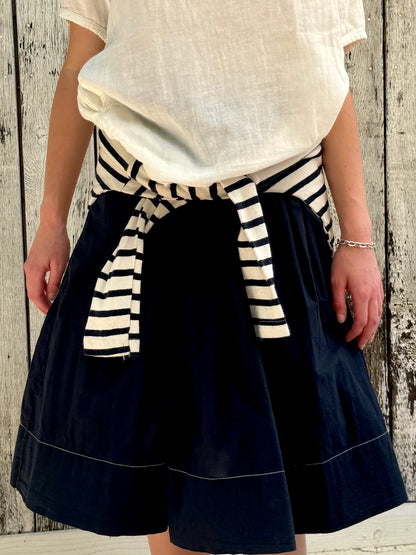 SKIRT BLACK COTTON