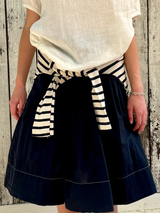 SKIRT BLACK COTTON