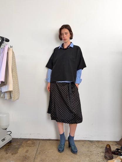 Prado Skirt Polka Dot Black & White Nylon