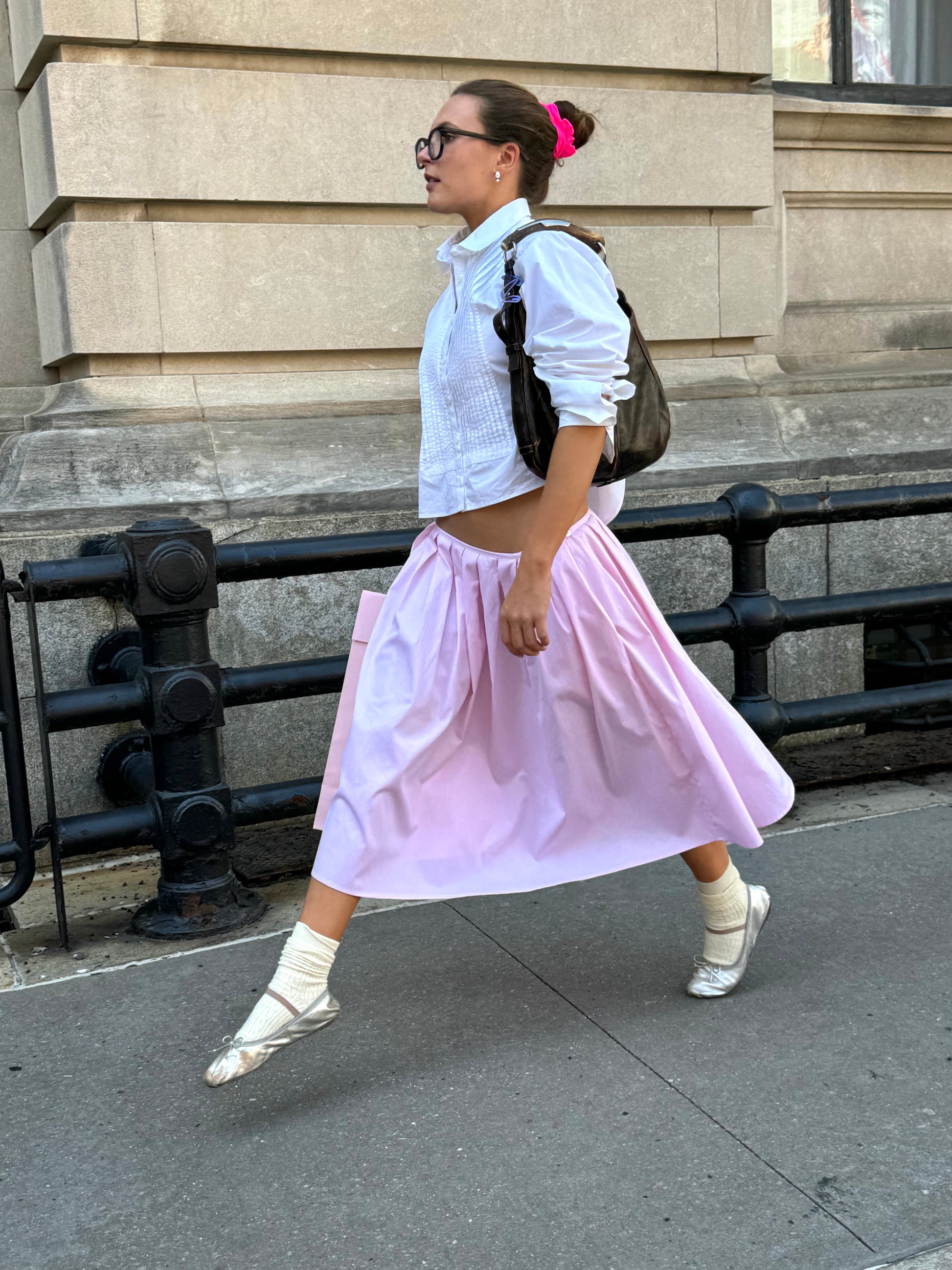 Pink Cotton Skirt