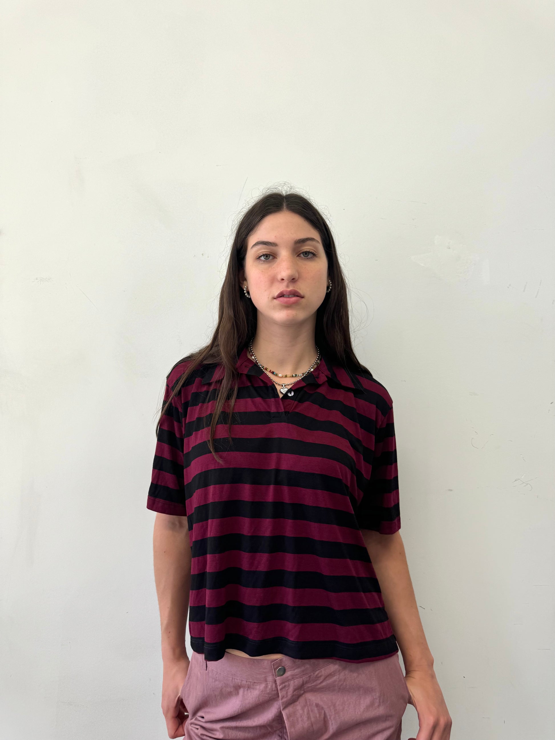 COTTON POLO STRIPE SHIRT