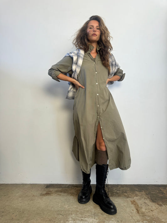 Shirt Dress Sage