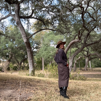 Military skirt brown