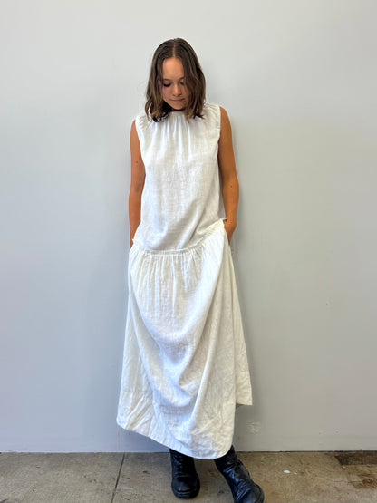 DRESS SLEEVELESS LINEN