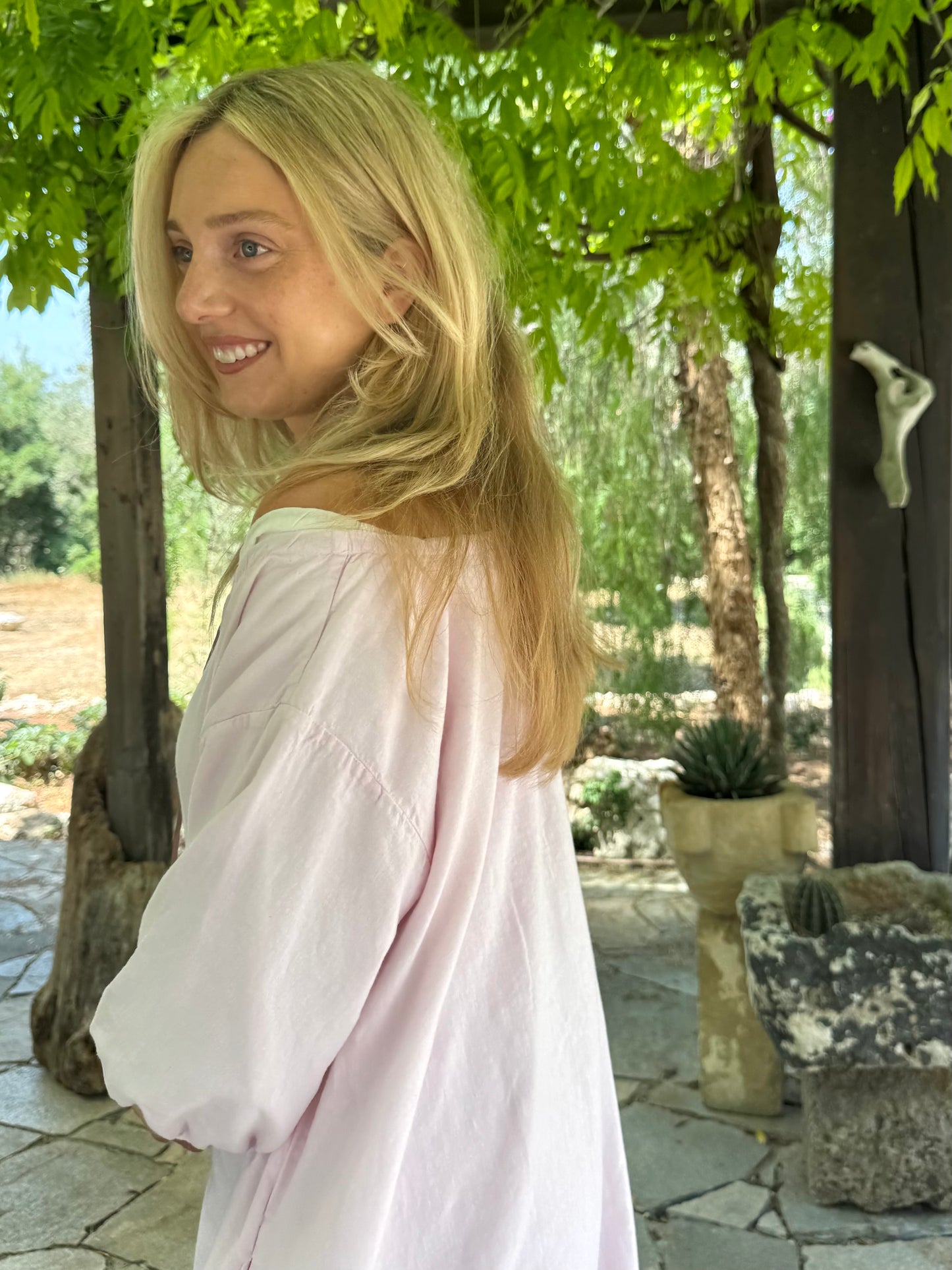 Linen Dress Blush