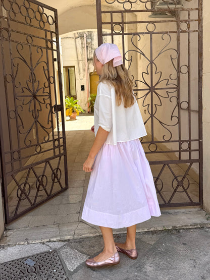 Skirt Drawstring Pink Cotton Candy