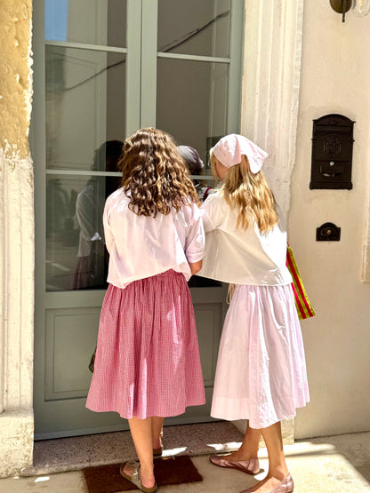 Skirt Drawstring Pink Cotton Candy