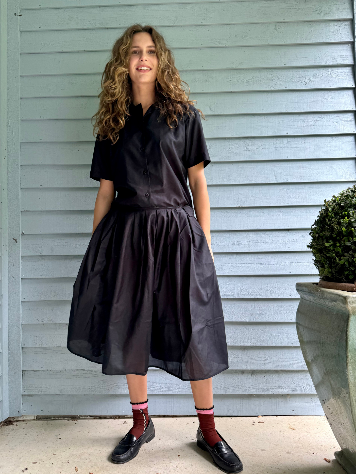Black Cotton Shirt