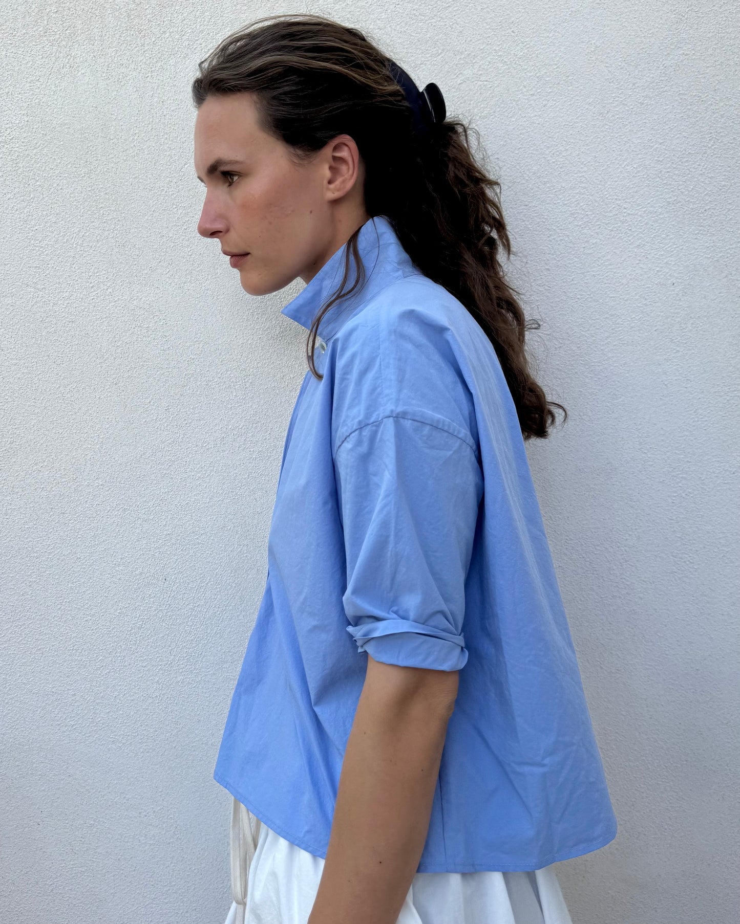 Gabby 3/4 Sleeve Blouse French Blue
